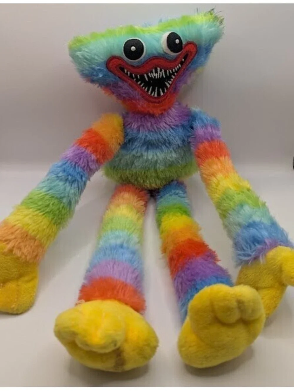 Poppy Playtime Rainbow Huggy Wuggy Plush Toy 16-inch Monster Pastel Stuffed Doll